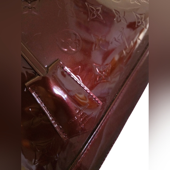 Authentic EUC Louis Vuitton GM Alma Red Fauviste Vernis Handbag with Dustbag. - Picture 9 of 17